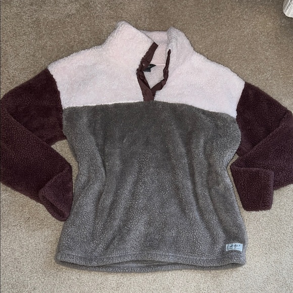 Eddie Bauer Tri-Tone Fleece Sweater - Picture 1 of 3